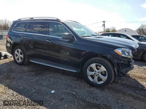 2017 Mercedes-Benz GLS with VIN 4JGDF6EE2HA751190, listed as a Copart auction lot 50566425 with 106,702 mi miles and Salvage Title. Bid and sale history available at carsss.com. Image 4.
