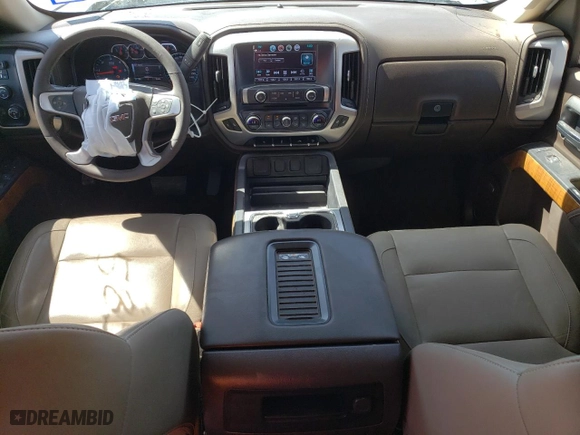 2018 GMC Sierra 1500 SLT with VIN 3GTU2NEJ3JG443721, listed as a Copart auction lot 46477485 with 58,515 mi miles and Salvage Title. Bid and sale history available at carsss.com. Image 8.