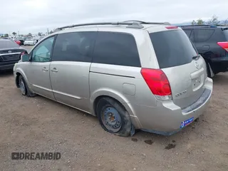 2006 Nissan Quest S Special Edition z VIN 5N1BV28U86N100058, wystawiony jako IAAI lot #42178079 z przebiegiem Nie podano mil oraz . Historia ofert i sprzedaży dostępna na DreamBid. Obrazek 3.