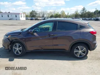 2021 Honda HR-V EX with VIN 3CZRU6H55MM750120, listed as a IAAI auction lot 41984528 with 21,512 mi miles. Bid and sale history available at carsss.com. Image 14.