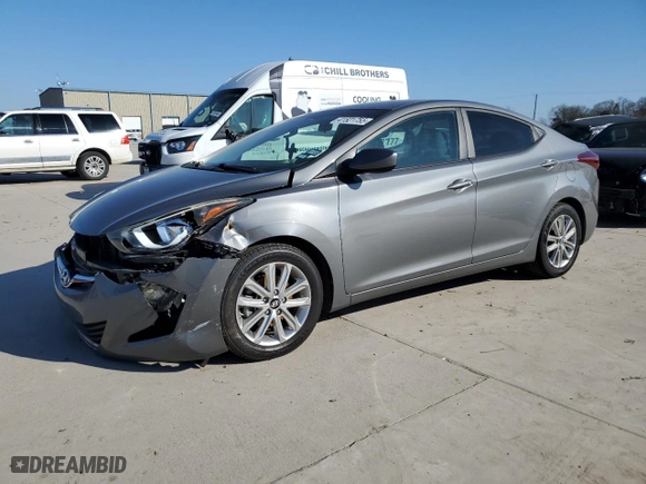 2014 Hyundai Elantra Limited with VIN 5NPDH4AE0EH487044, listed as a Copart auction lot 41521755 with 141,421 mi miles and Salvage Title. Bid and sale history available at carsss.com. Image 1.