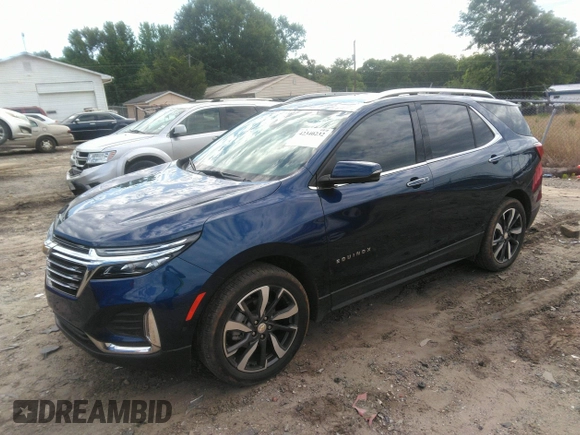 2022 Chevrolet Equinox Premier z VIN 3GNAXNEV1NS182042, wystawiony jako IAAI lot #42340232 z przebiegiem 26 052 mil mil oraz . Historia ofert i sprzedaży dostępna na DreamBid. Obrazek 2.