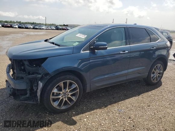 2016 Ford Edge Titanium with VIN 2FMPK4K97GBB15016, listed as a Copart auction lot 51073725 with 115,496 mi miles and Salvage Title. Bid and sale history available at carsss.com. Image 1.