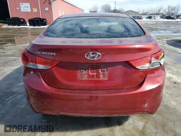 2011 Hyundai Elantra GLS with VIN 5NPDH4AE1BH040816, listed as a Copart auction lot 43266665 with 246,587 mi miles and Salvage Title. Bid and sale history available at carsss.com. Image 6.