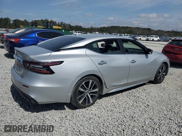 2021 Nissan Maxima SV z VIN 1N4AA6CV1MC513232, wystawiony jako Copart lot #48413375 z przebiegiem 54 685 mil mil oraz Szkoda całkowita • Salvage title. Historia ofert i sprzedaży dostępna na DreamBid. Obrazek 3.