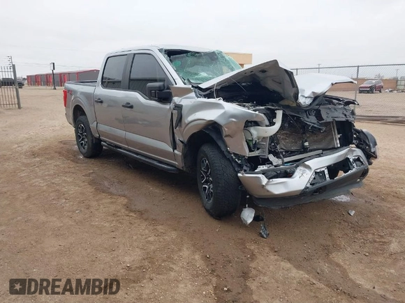 2023 Ford F-150 XL with VIN 1FTFW1E58PFB69225, listed as a IAAI auction lot 41546811 with 1 mi miles. Bid and sale history available at carsss.com. Image 1.