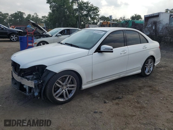 2013 Mercedes-Benz C 300 Sport with VIN WDDGF8AB5DR264091, listed as a Copart auction lot 65588205 with 69,876 mi miles and Salvage title. Bid and sale history available at DreamBid. Image 1.