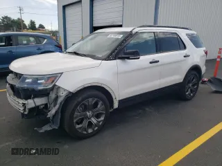 2018 Ford Explorer Sport z VIN 1FM5K8GT4JGB01013, wystawiony jako Copart lot #60746615 z przebiegiem 73 583 mil mil oraz Szkoda całkowita • Salvage title. Historia ofert i sprzedaży dostępna na DreamBid. Obrazek 1.