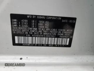 2020 Subaru Impreza Premium with VIN 4S3GKAV61L3607801, listed as a Copart auction lot 82368294 with 28,816 mi miles and Salvage title. Bid and sale history available at DreamBid. Image 12.