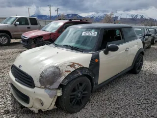 2012 MINI Cooper Hardtop with VIN WMWSU3C52CT262821, listed as a Copart auction lot 48762115 with 0 mi miles and Salvage Title. Bid and sale history available at carsss.com. Image 1.