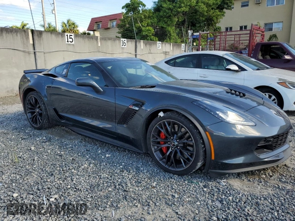 2019 Chevrolet Corvette Z06 2LZ with VIN 1G1YR2D62K5603808, listed as a Copart auction lot 72584024 with 20,285 mi miles and Salvage Title. Bid and sale history available at carsss.com. Image 4.