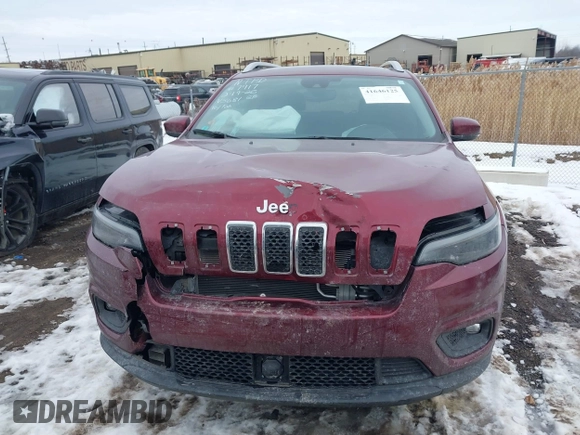2021 Jeep Cherokee Latitude Lux with VIN 1C4PJMMX0MD175681, listed as a IAAI auction lot 41646125 with 34,024 mi miles and . Bid and sale history available at DreamBid. Image 12.