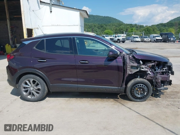 2021 Buick Encore GX Essence with VIN KL4MMGSL0MB138843, listed as a IAAI auction lot 42605890 with 34,850 mi miles and . Bid and sale history available at DreamBid. Image 14.