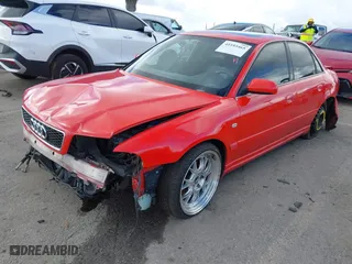 2001 Audi S4 with VIN WAURD68D71A011267, listed as a IAAI auction lot 41593465 with 201,666 mi miles. Bid and sale history available at carsss.com. Image 2.