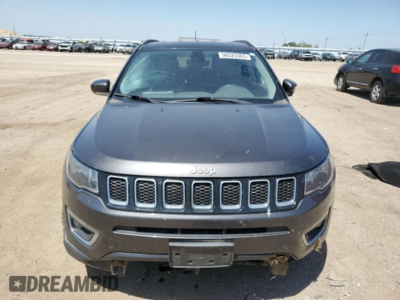 2018 Jeep Compass Limited with VIN 3C4NJDCB9JT261879, listed as a Copart auction lot 56523365 with 172,382 mi miles and Salvage title. Bid and sale history available at DreamBid. Image 5.