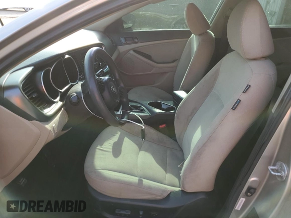 2015 Kia Optima LX with VIN KNAGM4A7XF5580422, listed as a Copart auction lot 54156945 with 132,248 mi miles and Salvage Title. Bid and sale history available at DreamBid. Image 7.