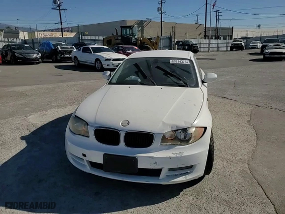 2011 BMW 1 Series 128i with VIN WBAUP9C59BVL90253, listed as a Copart auction lot 89214375 with 180,259 mi miles and Salvage Title. Bid and sale history available at carsss.com. Image 10.