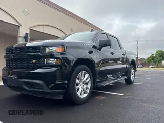 2021 Chevrolet Silverado 1500 Custom with VIN 1GCPWBEK2MZ192560, listed as a Copart auction lot 54977825 with 110,424 mi miles and Clean Title. Bid and sale history available at DreamBid. Image 2.