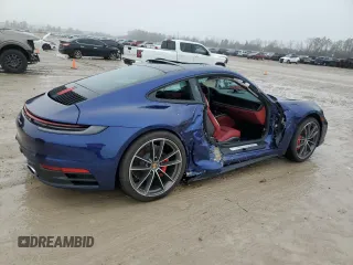 2024 Porsche 911 Carrera S with VIN WP0AB2A92RS221446, listed as a Copart auction lot 43209305 with 1,855 mi miles and Clean Title. Bid and sale history available at carsss.com. Image 3.