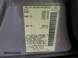 2015 Nissan Altima S with VIN 1N4AL3AP9FN407941, listed as a Copart auction lot 41413955 with 102,743 mi miles and Salvage Title. Bid and sale history available at DreamBid. Image 12.