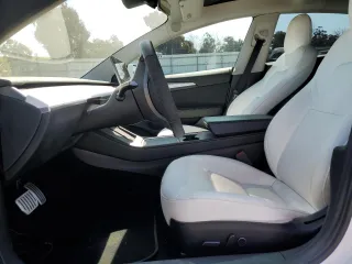 2021 Tesla Model 3 Performance with VIN 5YJ3E1EC5MF077493, listed as a Copart auction lot 48067045 with 44,285 mi miles and Salvage Title. Bid and sale history available at DreamBid. Image 7.
