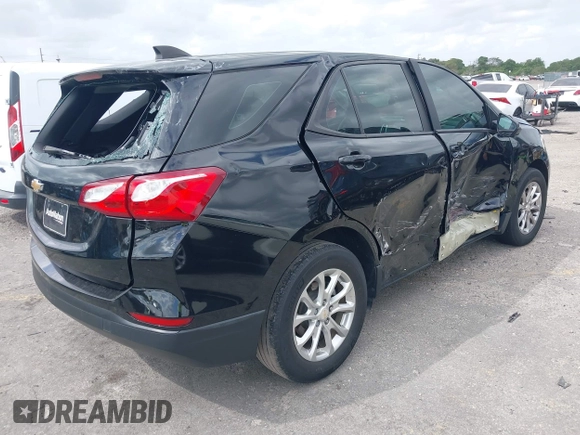 2020 Chevrolet Equinox LS with VIN 2GNAXHEV5L6193512, listed as a IAAI auction lot 41905209 with 56,473 mi miles. Bid and sale history available at carsss.com. Image 4.