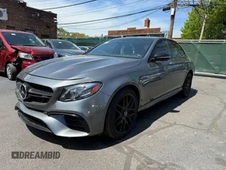 2018 Mercedes-Benz E-Class AMG E 63 S with VIN WDDZF8KB8JA286605, listed as a IAAI auction lot 42166486 with 53,430 mi miles. Bid and sale history available at carsss.com. Image 2.