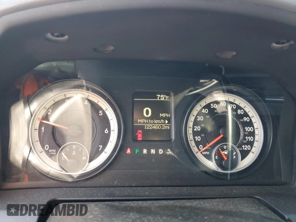 2013 Ram 2500 ST with VIN 3C6TR5CT1DG602355, listed as a Copart auction lot 48743585 with 122,460 mi miles and Salvage Title. Bid and sale history available at carsss.com. Image 9.
