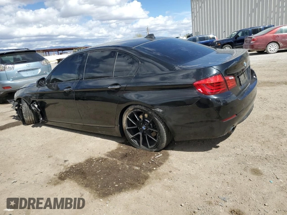 2011 BMW 5 Series 535i with VIN WBAFR7C5XBC608557, listed as a Copart auction lot 48142605 with 155,385 mi miles and Salvage Title. Bid and sale history available at carsss.com. Image 2.