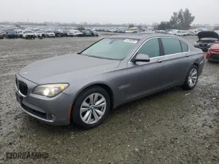 2012 BMW 7 Series 740Li with VIN WBAKB4C58CC576436, listed as a Copart auction lot 41396655 with 117,605 mi miles and Salvage Title. Bid and sale history available at carsss.com. Image 1.