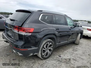 2021 Volkswagen Atlas 3.6L V6 SEL Premium with VIN 1V2TR2CA5MC544242, listed as a Copart auction lot 46599405 with 79,135 mi miles and Salvage Title. Bid and sale history available at carsss.com. Image 3.