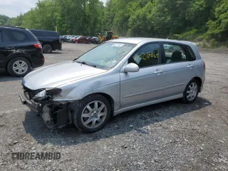 2005 Kia Spectra z VIN KNAFE162755170129, wystawiony jako Copart lot #60217065 z przebiegiem 94 458 mil mil oraz Szkoda całkowita • Salvage title. Historia ofert i sprzedaży dostępna na DreamBid. Obrazek 1.