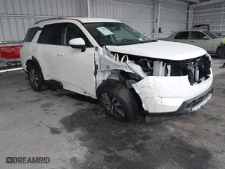 2024 Nissan Pathfinder SL with VIN 5N1DR3CA7RC312806, listed as a IAAI auction lot 41354638 with 1,148 mi miles. Bid and sale history available at carsss.com. Image 1.
