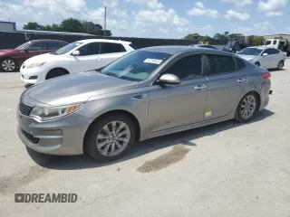 2016 Kia Optima EX z VIN 5XXGU4L33GG053140, wystawiony jako Copart lot #59764645 z przebiegiem 116 153 mil mil oraz Szkoda całkowita • Salvage title. Historia ofert i sprzedaży dostępna na DreamBid. Obrazek 1.