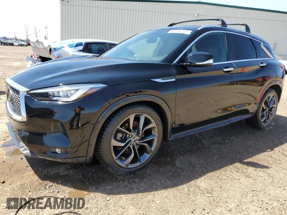 2019 Infiniti QX50 Essential z VIN 3PCAJ5M38KF110494, wystawiony jako Copart lot #56194745 z przebiegiem 84 836 mil mil oraz Czysty tytuł • Clean title. Historia ofert i sprzedaży dostępna na DreamBid. Obrazek 1.