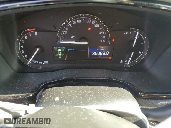 2019 Cadillac XT5 FWD with VIN 1GYKNARSXKZ194694, listed as a Copart auction lot 64476815 with 36,082 mi miles and Salvage title. Bid and sale history available at DreamBid. Image 9.