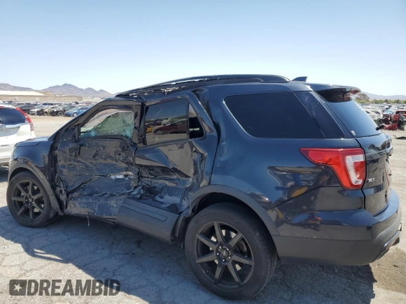 2017 Ford Explorer XLT with VIN 1FM5K7D82HGA70137, listed as a Copart auction lot 57715745 with 91,282 mi miles and Salvage title. Bid and sale history available at DreamBid. Image 2.
