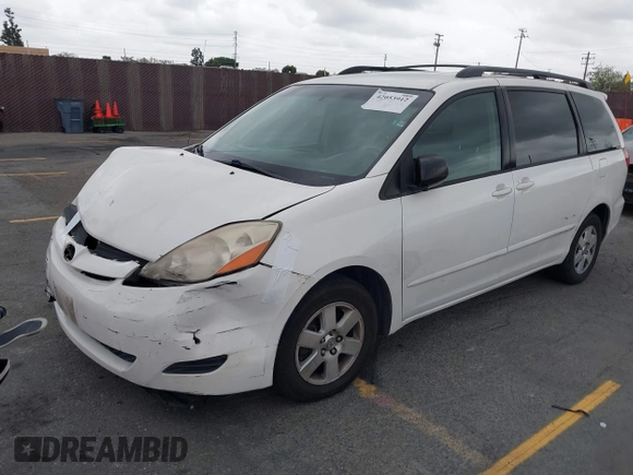 2006 Toyota Sienna CE with VIN 5TDZA23C46S435650, listed as a IAAI auction lot 42053912 with 150,439 mi miles. Bid and sale history available at carsss.com. Image 2.