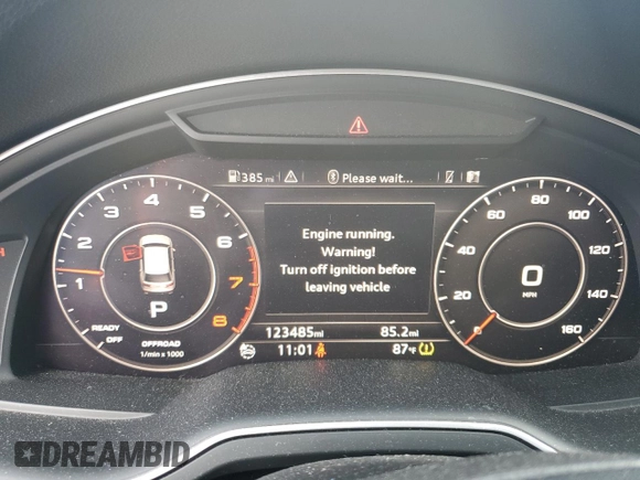 2017 Audi Q7 Premium Plus with VIN WA1LAAF71HD012886, listed as a Copart auction lot 51762015 with 123,485 mi miles and Salvage Title. Bid and sale history available at DreamBid. Image 9.