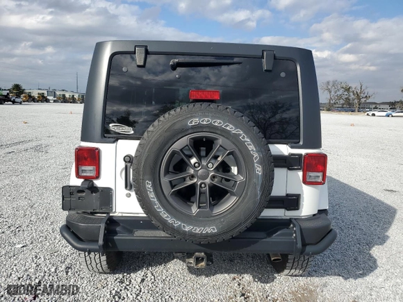 2018 Jeep Wrangler JK Unlimited Sport S with VIN 1C4BJWDG4JL850844, listed as a Copart auction lot 41464575 with 55,058 mi miles and Salvage Title. Bid and sale history available at carsss.com. Image 6.