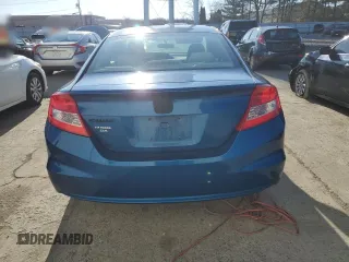 2012 Honda Civic Cpe LX with VIN 2HGFG3B57CH547090, listed as a Copart auction lot 45336665 with 218,434 mi miles and Clean Title. Bid and sale history available at carsss.com. Image 6.