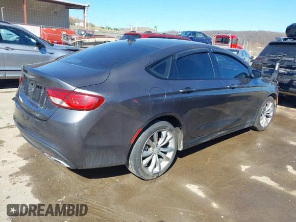 2015 Chrysler 200 S with VIN 1C3CCCBB2FN655751, listed as a IAAI auction lot 41711262 with 106,073 mi miles and . Bid and sale history available at carsss.com. Image 4.