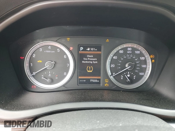 2018 Hyundai Sonata SEL with VIN 5NPE34AF5JH676066, listed as a Copart auction lot 52323454 with 77,222 mi miles and Salvage Title. Bid and sale history available at DreamBid. Image 9.