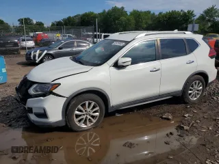 2017 Nissan Rogue SV with VIN KNMAT2MT3HP601952, listed as a Copart auction lot 63975965 with 92,501 mi miles and Salvage title. Bid and sale history available at DreamBid. Image 1.