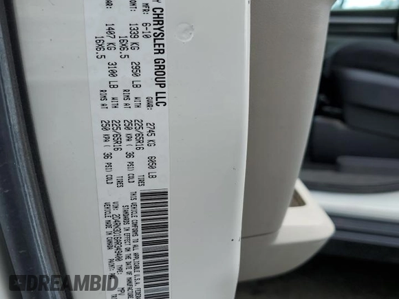 2010 Dodge Grand Caravan Hero with VIN 2D4RN3D16AR349400, listed as a Copart auction lot 53573865 with 199,151 mi miles and Non Repairable. Bid and sale history available at DreamBid. Image 15.