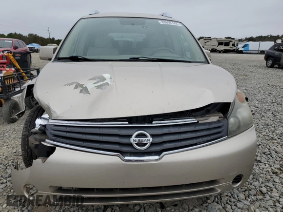 2007 Nissan Quest S with VIN 5N1BV28U07N116577, listed as a Copart auction lot 83698144 with 143,921 mi miles and Salvage Title. Bid and sale history available at carsss.com. Image 5.