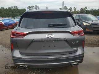 2020 Infiniti QX50 Luxe with VIN 3PCAJ5M17LF120708, listed as a Copart auction lot 57943945 with 53,649 mi miles and Salvage title. Bid and sale history available at DreamBid. Image 6.