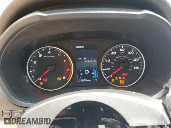 2023 Mitsubishi Eclipse Cross LE with VIN JA4ATVAA1PZ001206, listed as a Copart auction lot 59785355 with 79,669 mi miles and Salvage title. Bid and sale history available at DreamBid. Image 9.