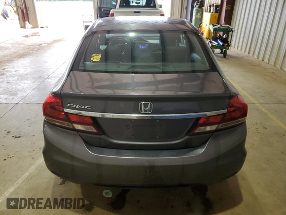 2015 Honda Civic EX with VIN 19XFB2F80FE702560, listed as a Copart auction lot 54255285 with 113,131 mi miles and Salvage Title. Bid and sale history available at DreamBid. Image 6.