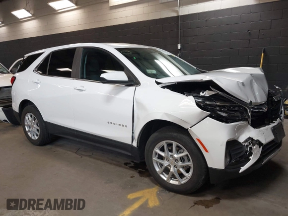2024 Chevrolet Equinox LT with VIN 3GNAXUEG3RL261367, listed as a IAAI auction lot 42118262 with 16,535 mi miles and . Bid and sale history available at DreamBid. Image 1.